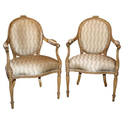 Pair George III Arm Chairs