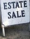Vintage estate sale sign