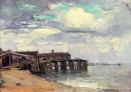NHAC painting: Emile Albert Gruppe (1896-1978), Provincetown Dock, $14,000