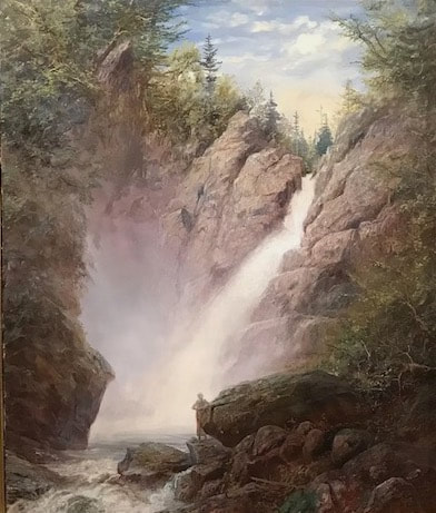 NHAC painting: Erik Koeppel (b. 1980), Glen Ellis Falls, White Mountains, NH, 2016, $5,800