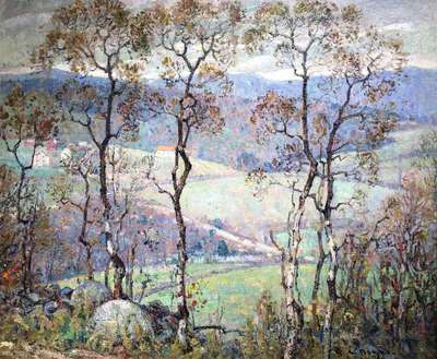 George Loftus Noyes, oil painting, landscape