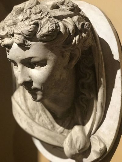 Detail of c. 1900 Grand Tour French plaster sculpture bust