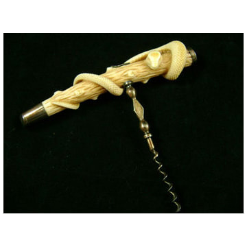 19th c. Ivory Corkscrew