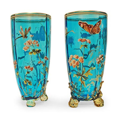 Moser Glass Vases