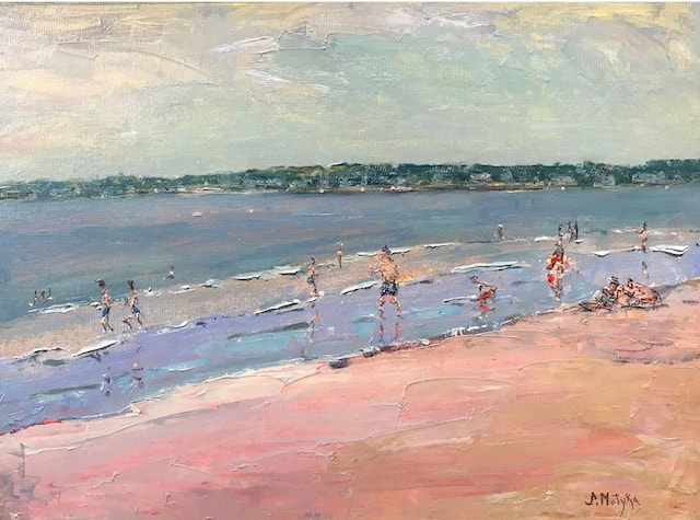 NHAC painting: Stephen Motyka (b. 1964), Horseback Beach, $2,650