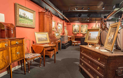 Fine art paintings and period furniture