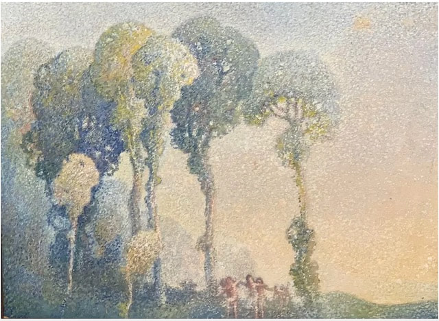 William C. Emerson (1865-1937), Landscape with Trees & Children,  $2,200