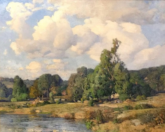 NHAC painting: William Jurian Kaula (1871-1953), Summer Day, New Ipswich, NH, $22,000